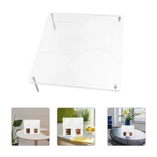  Cd Organizer Box Clear Holder Dvd Discs Storage Case Display Frame Stand