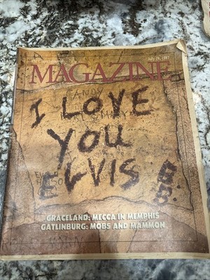The Courier Magazine July 19, 1987. I Love You Elvis