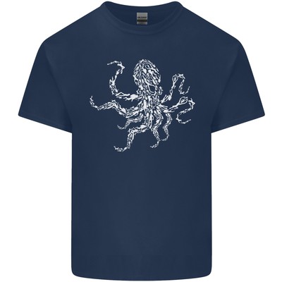Scuba Tauchen Octopus Diver Cthulhu Kraken Herren Leichte Baumwolle T-Shirt