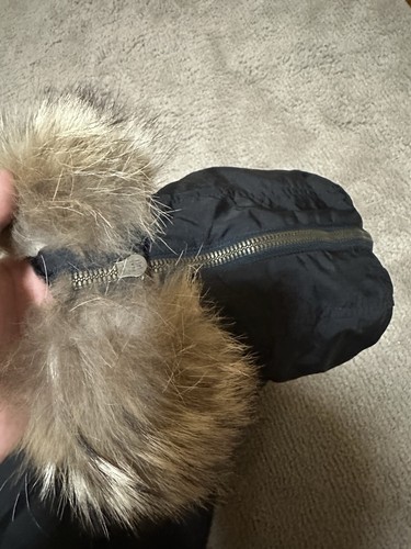Polo Ralph Lauren Jacket Puffer Down Bomber Black/Navy Tactical Military Fur XL - Picture 7 of 11