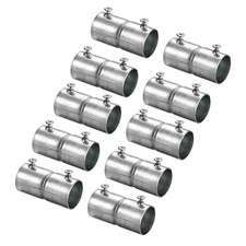 EMT Coupling 1" Set Screw Coupling 57mm Conduit Fittings 1mm Thick 10 Pack