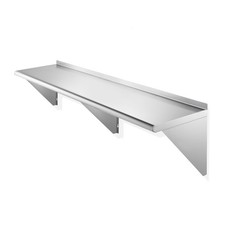 14" x 60" Stainless Steel Shelf, NSF Commercial Restaurant Kitchen Wall Shelves