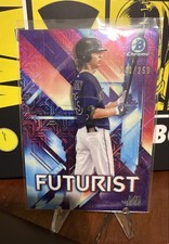 2021 Bowman - Futurist Zac Veen #FUT-ZV Purple Mojo Refractor /250 (RC)