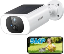 ieGeek 5MP Solar Security Camera Outdoor Wireless with Built-in Solar Panel