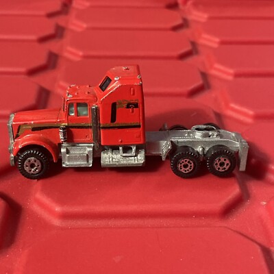 Yatming Kenworth Conv W900 Aerodyne Semi Tractor Truck Cab Red Damaged Vintage