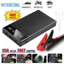 Slim 10000mAh Jump Starter Portable Car Battery Booster USB Charging Pack