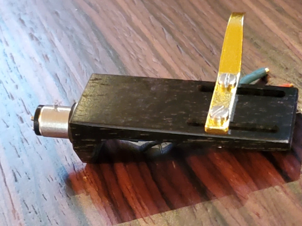 CNC EBONY WOOD turntable Headshell , gold plated wires 30 piece Screw set - Image 4 of 4