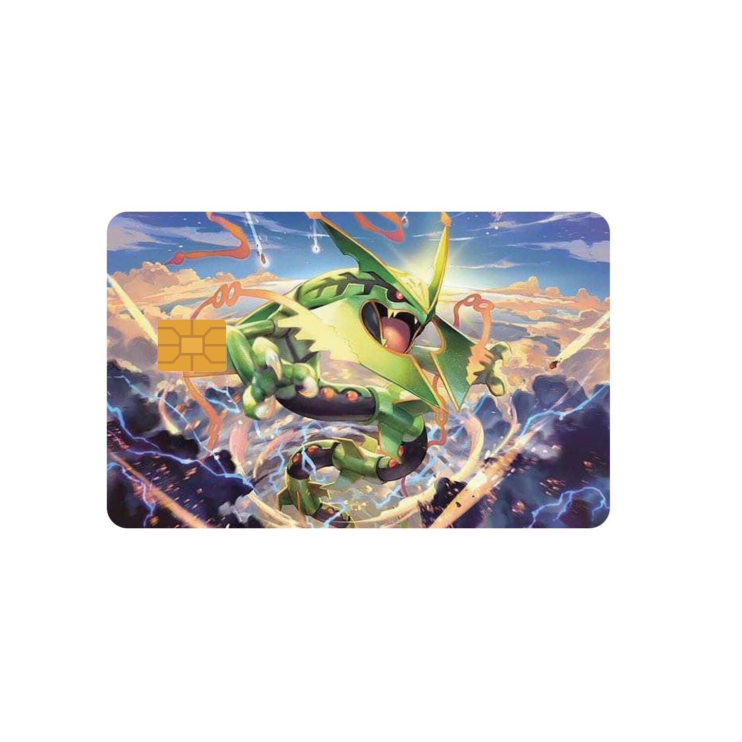 Rayquaza Credit Card Sticker Skin Film Pre-Cut Decal Pokemon Size 8.5 X 5.