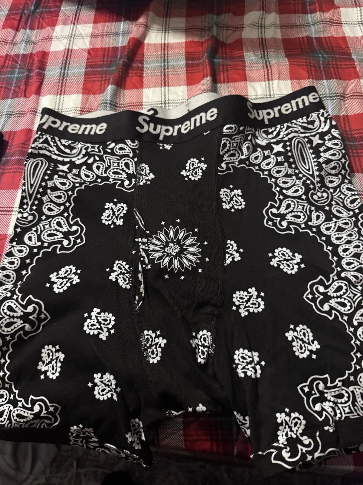 Boxer slip noir Supreme Bandana XL