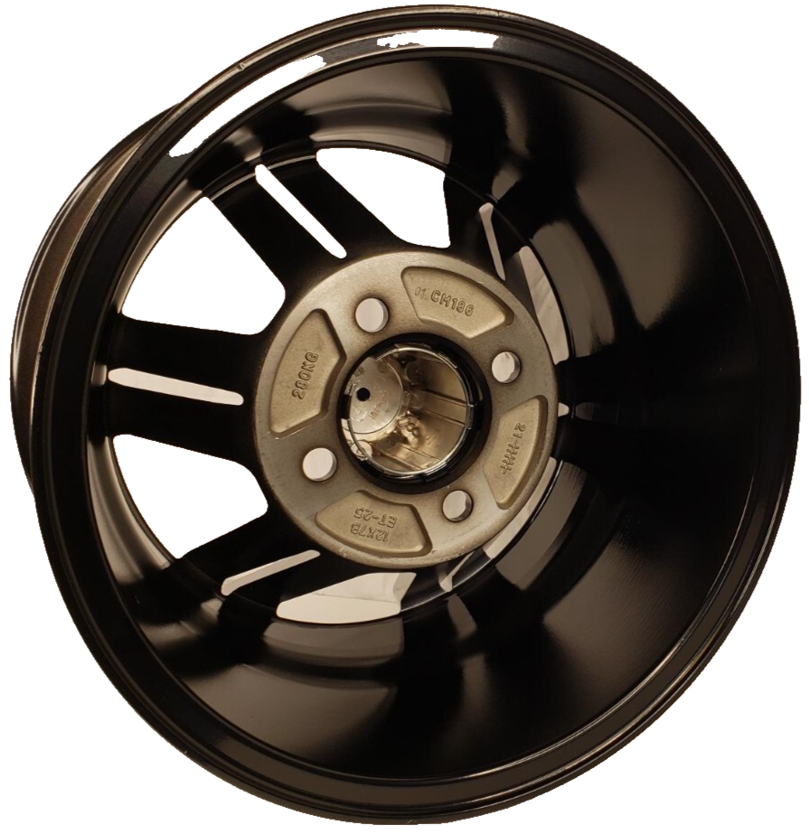 Club Car Golf Cart RIM WHEEL 12x7 4/4 [ SET OF 4 ] Aluminum Black ...