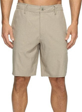 O'NEILL Men's Hybrid Shorts LOCKED STRIPE - Khaki - Size 28 - NWT - LAST ONE