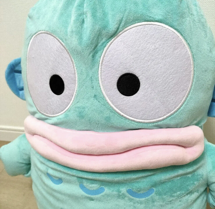 Sanrio Hapidanbui Hangyodon Super Big Plush Doll New 57cm Sanrio Hapidanbui Hangyodon Super Big Plush Doll New 57cm