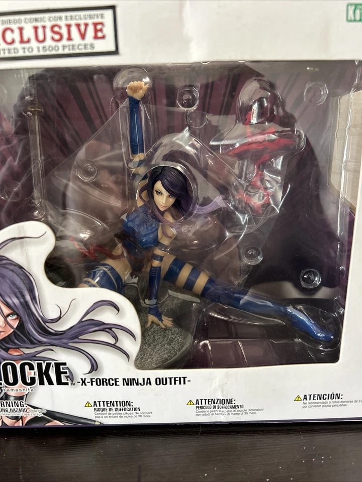 G2U SDCC 2014 Exclusivo Marvel Bishoujo Estatua Psylocke XForce Ninja Traje Foto 2 de 4
