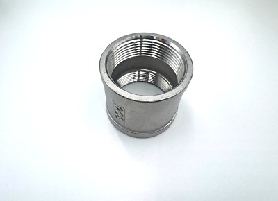 STAINLESS STEEL COUPLING 1/2'' NPT FEMALE PIPE FITTING