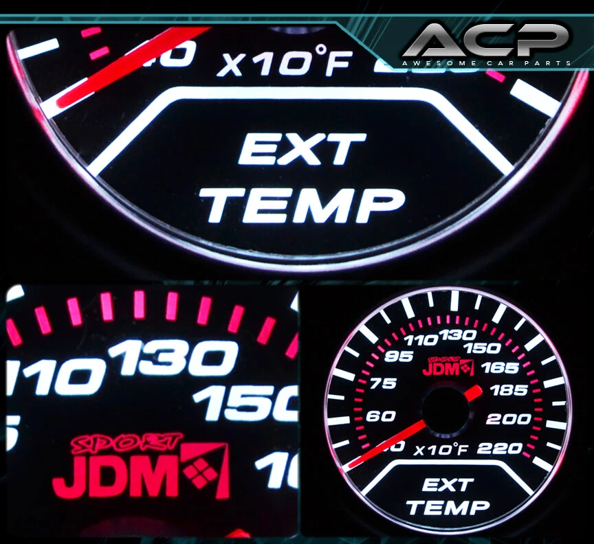 Indicador de temperatura EGT de 2" de humo para Supra Celica Camry Corolla Foto 3 de 3
