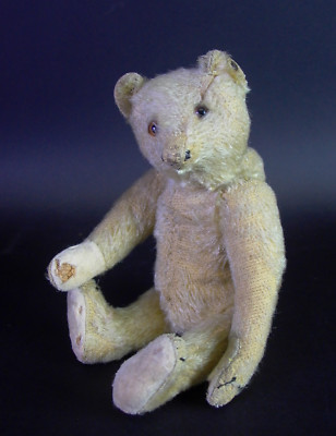 entzückender uralter STEIFF Teddy Bär - Buckel, Spitznase, Knopf mit langem F