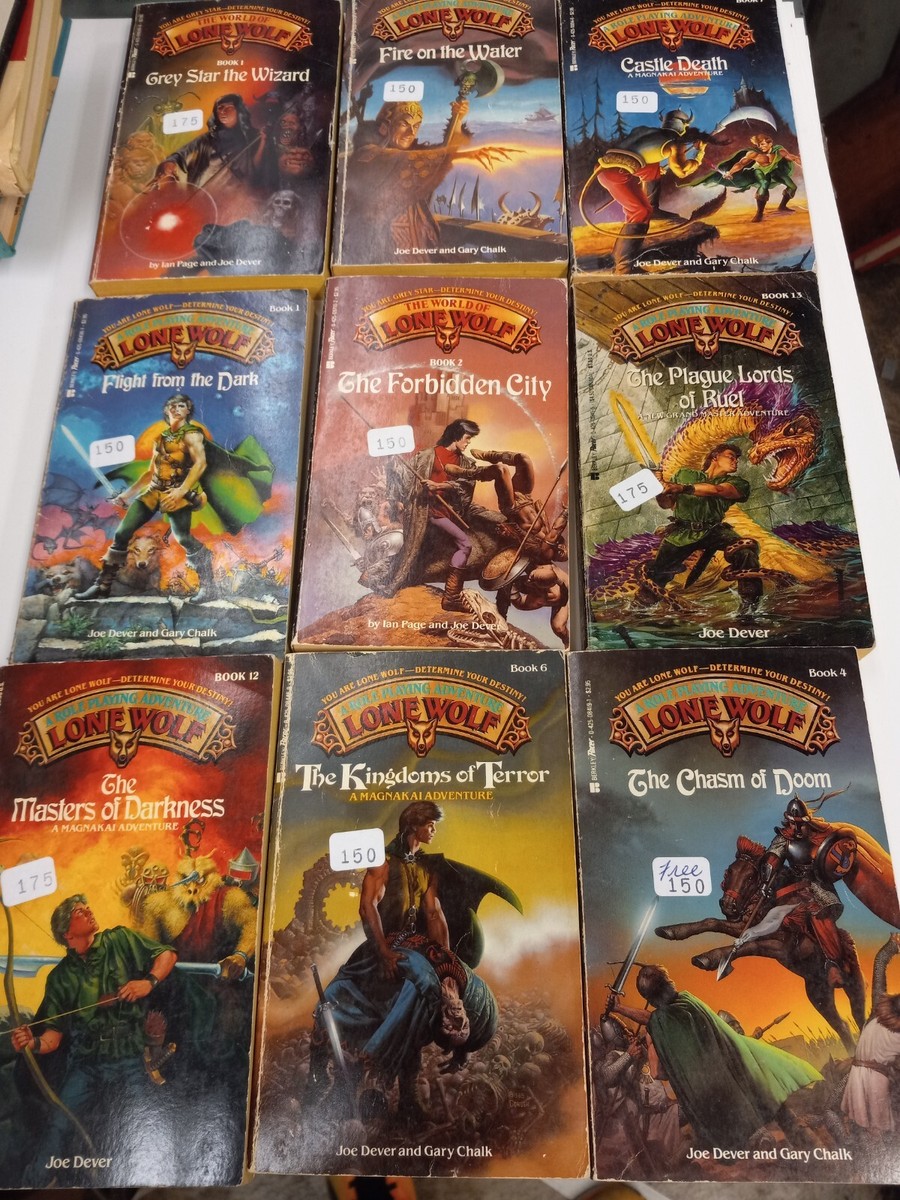 Lone Wolf A Role Playing Adventure LOT Joe Dever RPG Books ALL