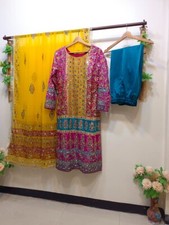 Handmade Pure 3pcs Suit ready to wear new collection Available Now.