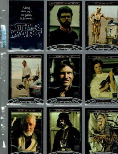 2007 TOPPS Star Wars 30th Anniversary Mini MASTER SET Set/Inserts/Wrapper/Promo  - Afbeelding 1 van 9