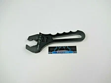 USA SHIPPER Adjustable Wrench Spanner Aluminum Tool 3AN-16AN Hose Fitting BLACK