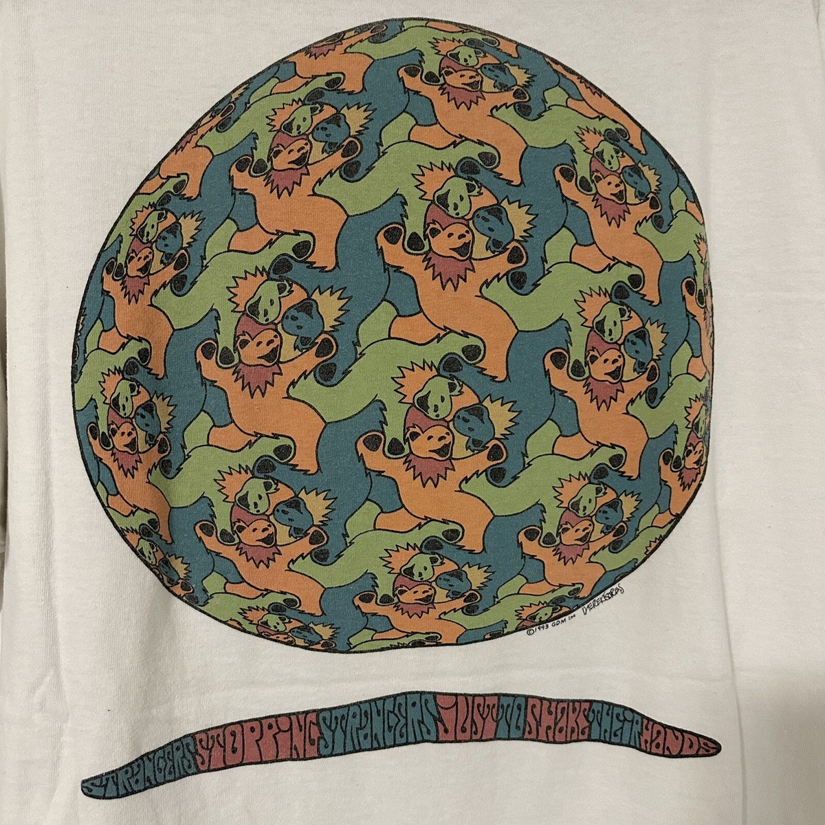 Vintage 1993 Grateful Dead MC Escher Liquid BLue, sz XL