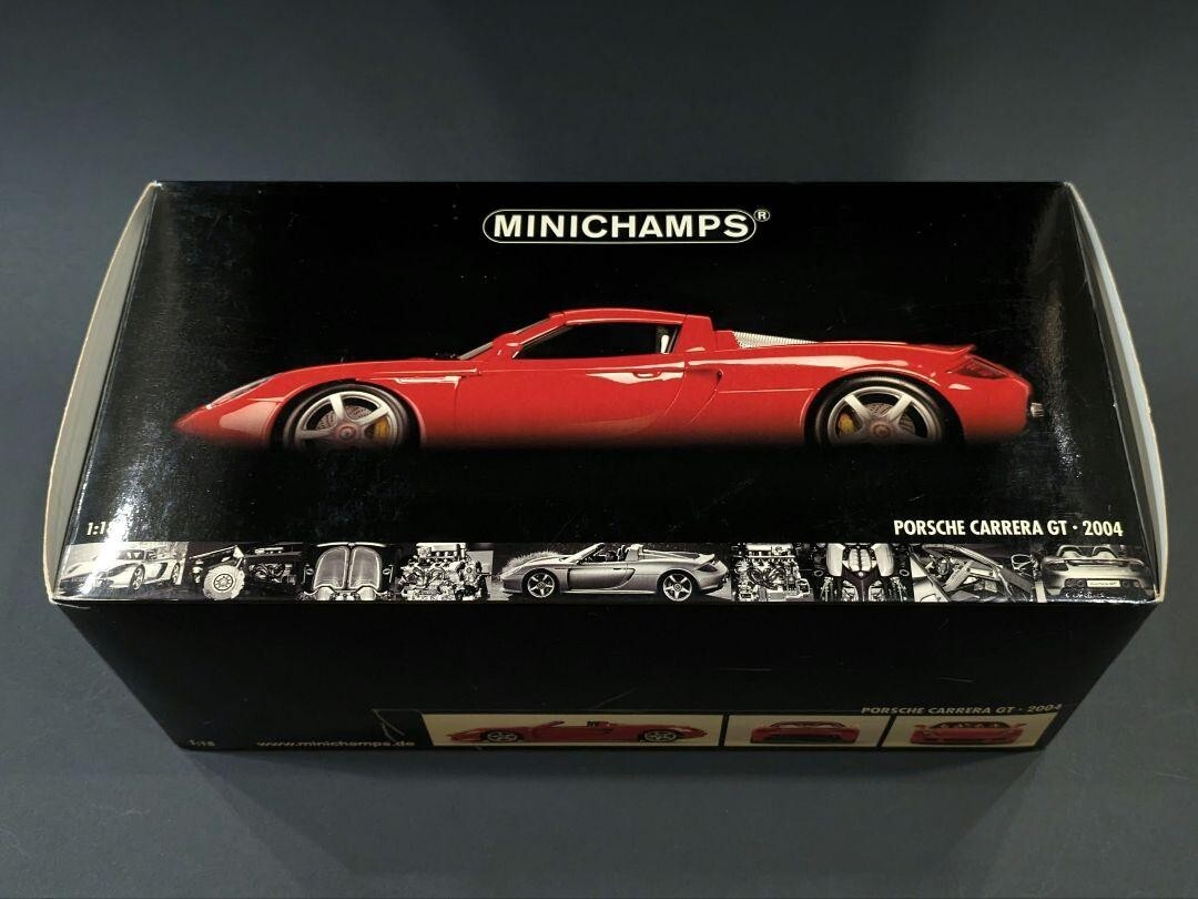 1/18 MINICHAMPS Porsche Carrera GT 2004 Red w/ Box From 1/18 MINICHAMPS Porsche Carrera GT 2004 Red w/ Box From