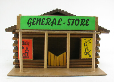 Lutherer - General-Store - Holz Cowboy Western Haus Fort Town für Figuren