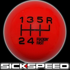 Redblack Fing Fast Shift Knob For 6 Speed Short Throw Shifter 10x1.25