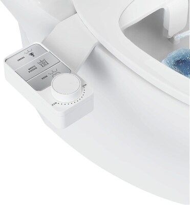 Non-Electric Bidet Toilet Seat Attachment   Dual Nozzle, Adjustable Wash