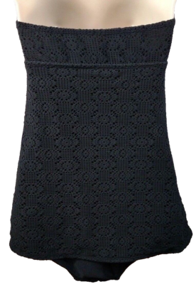 strapless swim dress popvil One Piece Swimsuits for Women 2026 Tummy Control Bandeau Bathing Suit with Colorful Trim Cute Bow, Black2, Small at Amazon Women's Clothing store This bandeau swimdress has a beautiful body Merona Strapless 1 Piece Swim