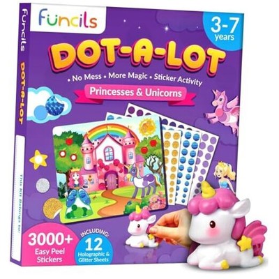  Dot Art Activity - Toddler Arts & Crafts Unicorn & Princess Sticker Art Kit