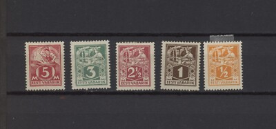 s45870 EESTI ESTLAND 1922/25 MVLH * Definitive 8v + 1v Y&T 49/50 + 52/54 + 57/59