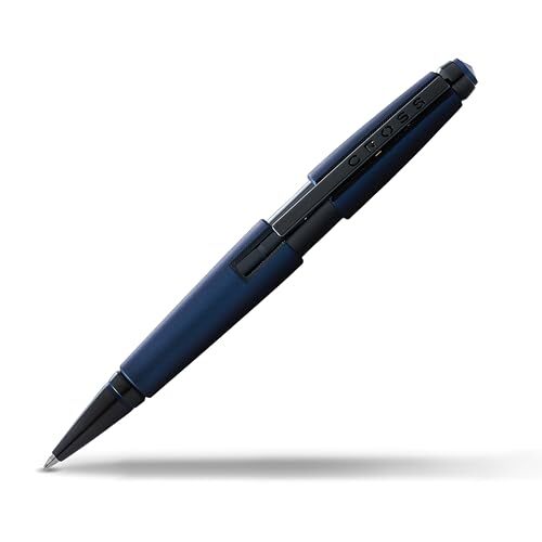 Cross Edge Matte Blue Lacquer Gel Rollerball Pen  Assorted Patterns , Colors 