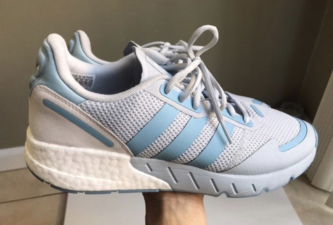Adidas Women ZX 1K Boost Halo Blue Sneakers US 11 EUR 44