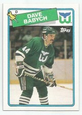 DAVE BABYCH 1988-89 TOPPS CARD MINT CONDITION HARTFORD WHALERS