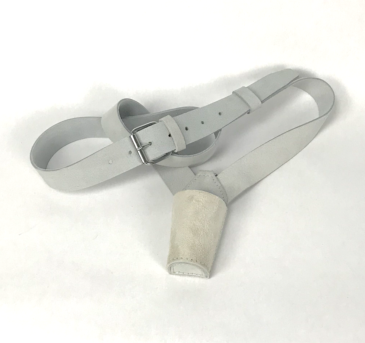 White Buff Leather Flag Carrier Standard Bearer Sling Reenactment