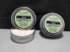 *BASIL* Flavored Culinary Artisan FINISHING Salt- Essential Oil Enhanced