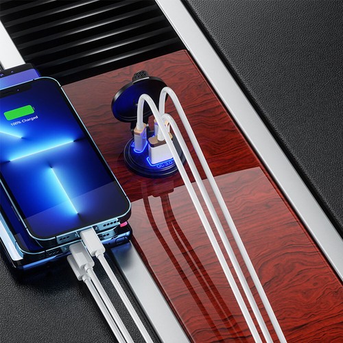 QC3.0 USB Outlet 108W 3 Ports Car Charger Socket Dual 45W PD Type C 12V/24V 18W - Picture 16 of 27