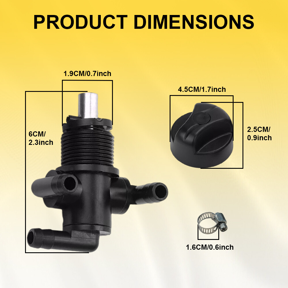 3-Way Fuel Shut Off Valve Petcock For Polaris Sportsman 500 325 335 400 - Foto 8