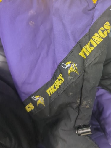 Minnesota Vikings Pro Player NFL 1994 75th Puffer Coat Jacket Large Vintage - Picture 10 of 11