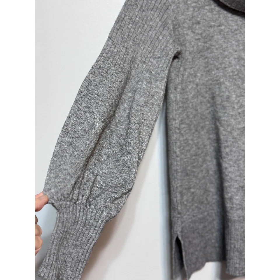 Suéter túnica Anthropologie dinheiro antigo gola alta pequeno silencioso luxo Scandi Preppy - Imagem 4 de 4