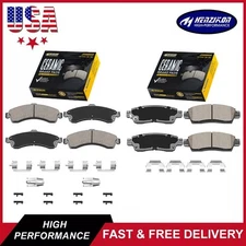 Front Rear Ceramic Brake Pads for Buick Rainier Trailblazer Envoy Ascender SSR .