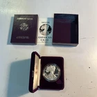 1988 S American Silver Eagle Choice Proof Bullion $1 Coin OGP COA