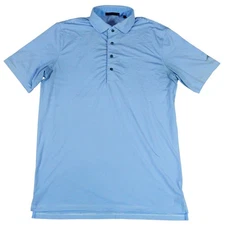 Greyson Grove Jordan XXIII Golf Course Polo Shirt Blue Striped Mens Medium