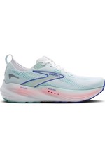 Brooks Glycerin 22 Running Shoe Women White Limpet Shell Amparo Blue sz 9