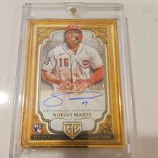 2024 Topps Gilded Collection Gallery of Gold Rookie Auto Noelvi Marte /50 Reds
