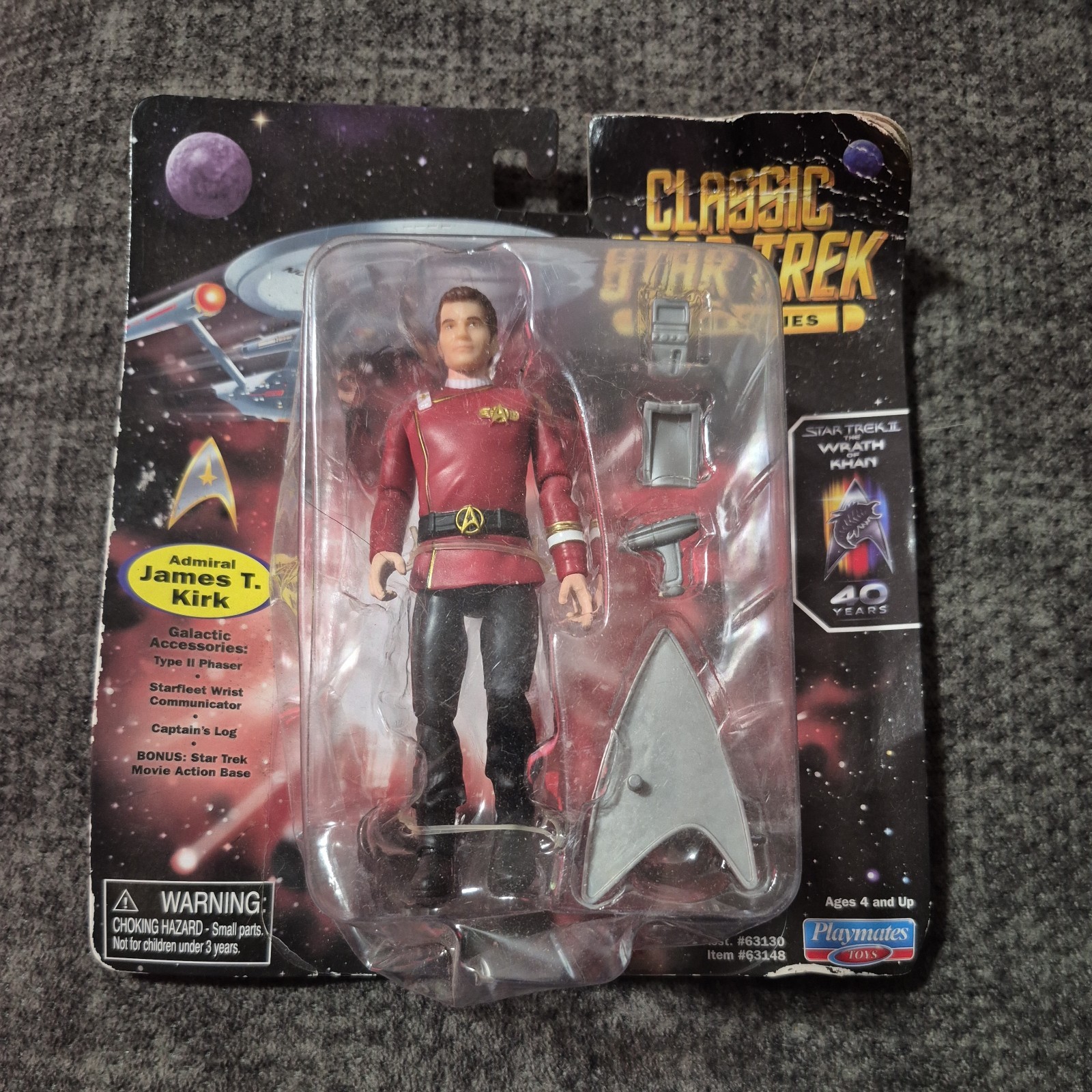 Playmates Star Trek II The Wrath of Khan Admiral James T. Ki