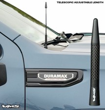 Vms Racing Billet 5 Retractable Black Carbon Fiber Antenna For Chevy Silverado