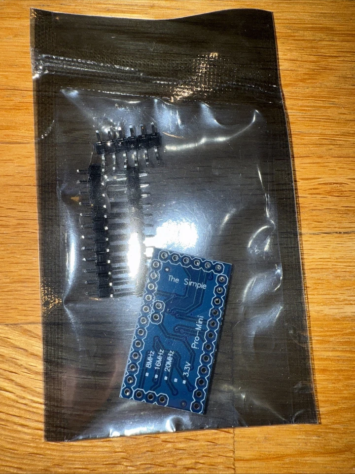 Placa de desarrollo Pro Mini ATmega328P 5V 16MHz para Arduino con cabezales Pin Foto 4 de 4