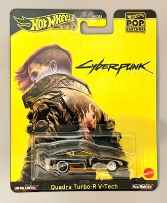 HOT WHEELS PREMIUM POP CULTURE JBL57 CYBERPUNK 2077 QUADRA TURBO-R V-TECH